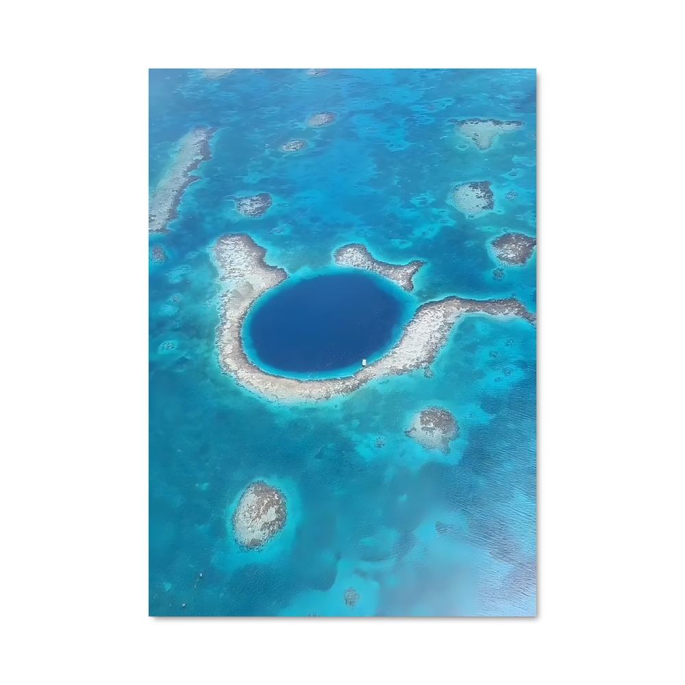 Poster Blue hole belize